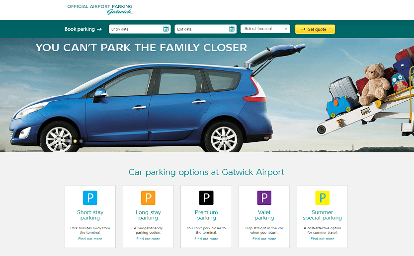 Cheap Car Park Gatwick Airport www.topcashback.co.uk